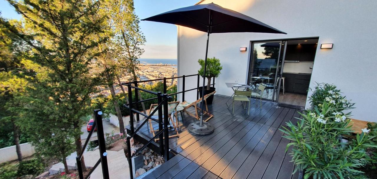 Le Rouquier Studio Terrasse, Vue Exceptionnelle, Climatisation Sète Eksteriør billede